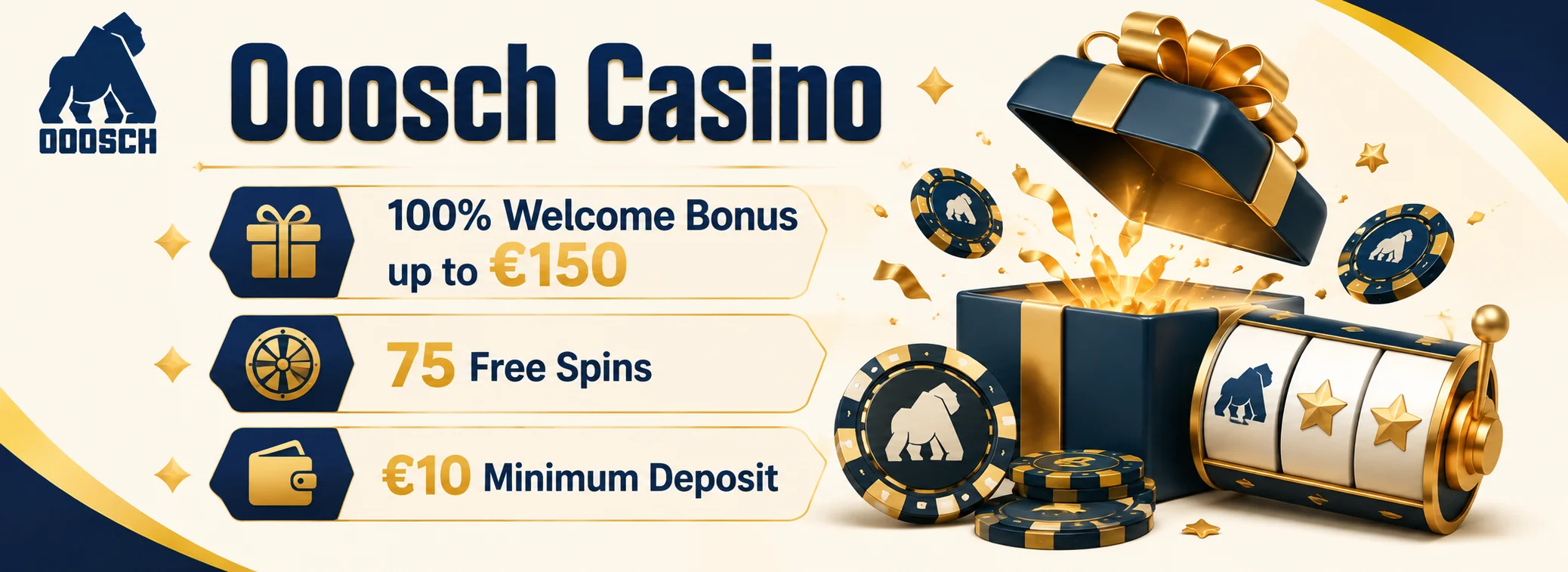€150 + 75 free spins